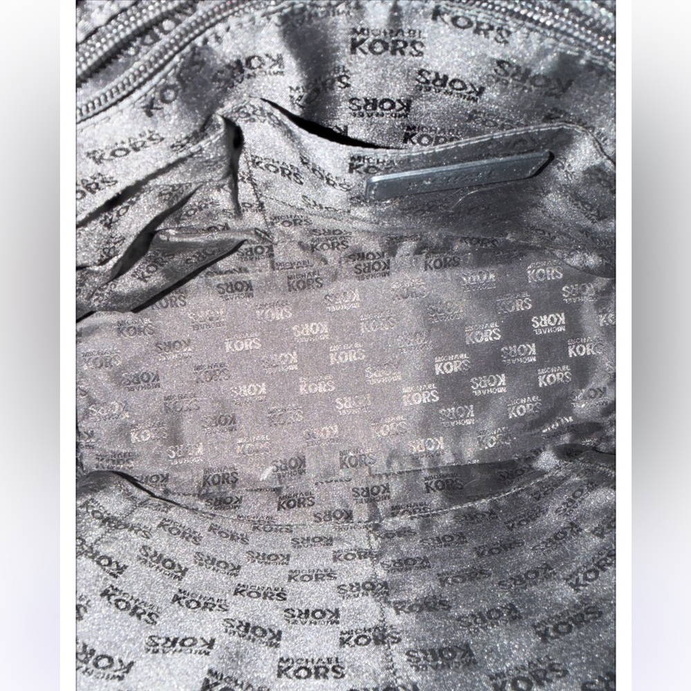 Michael Kors Black Tote Bag with Gold Accents - Picture 3 of 3